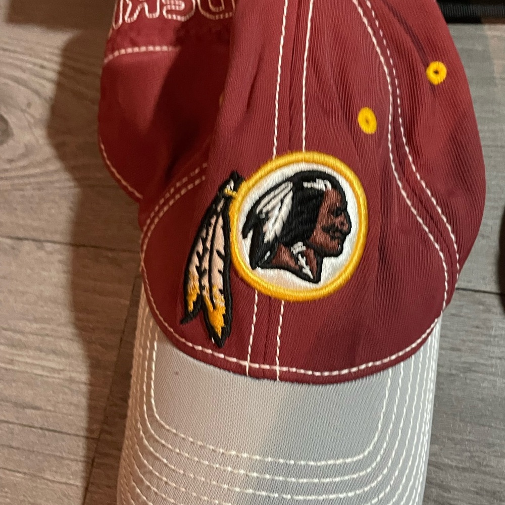 Red and Gray Embroidered Men's Cap